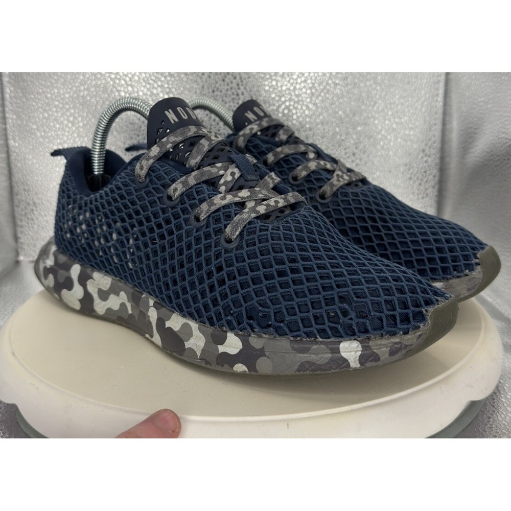 Nobull Radial Navy Mesh Runner Low Top Lace Up Trainer Shoes Unisex M6.5/W8